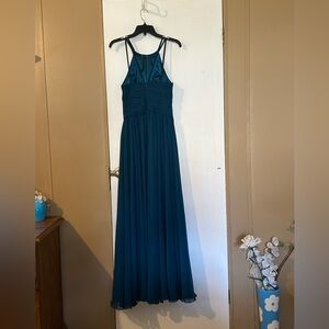 Elegant Teal Evening Gown